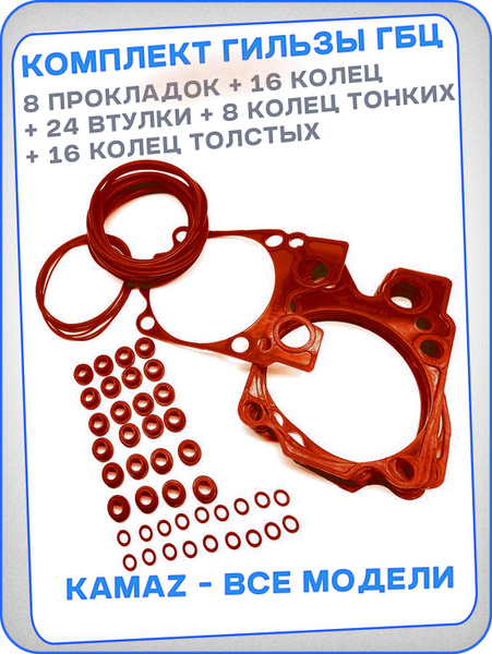 Рк ГБЦ Камаз Евро (3 наим.) (силикон  зеленый)