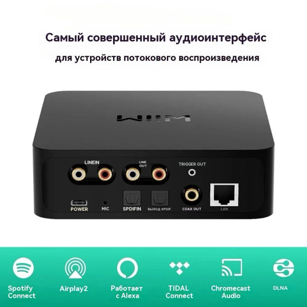 Стример WiiM Pro AirPlay 2 Receiver, Chromecast Audio, Multiroom с ...