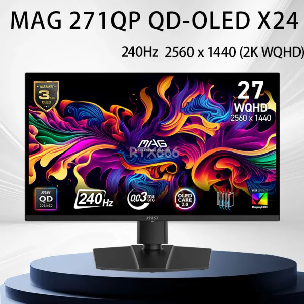 Характеристики 27" Монитор MSI MAG 271QP QD-OLED X24,HDMI 2.1,VRR,QD ...