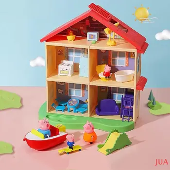 Peppa Pig Детские игрушки Peppa Pig Simulation House 4 Character Gift Set