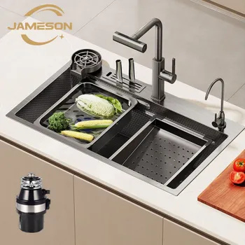 Мойка для кухни JAMESON Измельчитель бытовых отходов Нержавеющая сталь ...