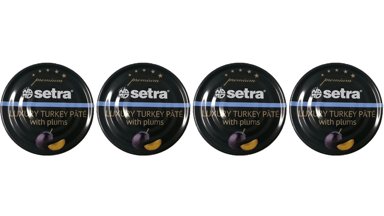 Паштет SETRA LUX индейка с черносливом 100г*4штуки