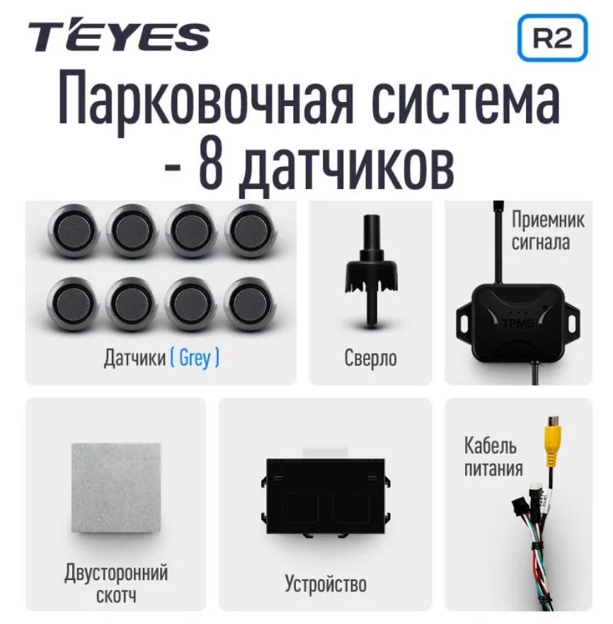 Передние и задние парктроники Teyes R2