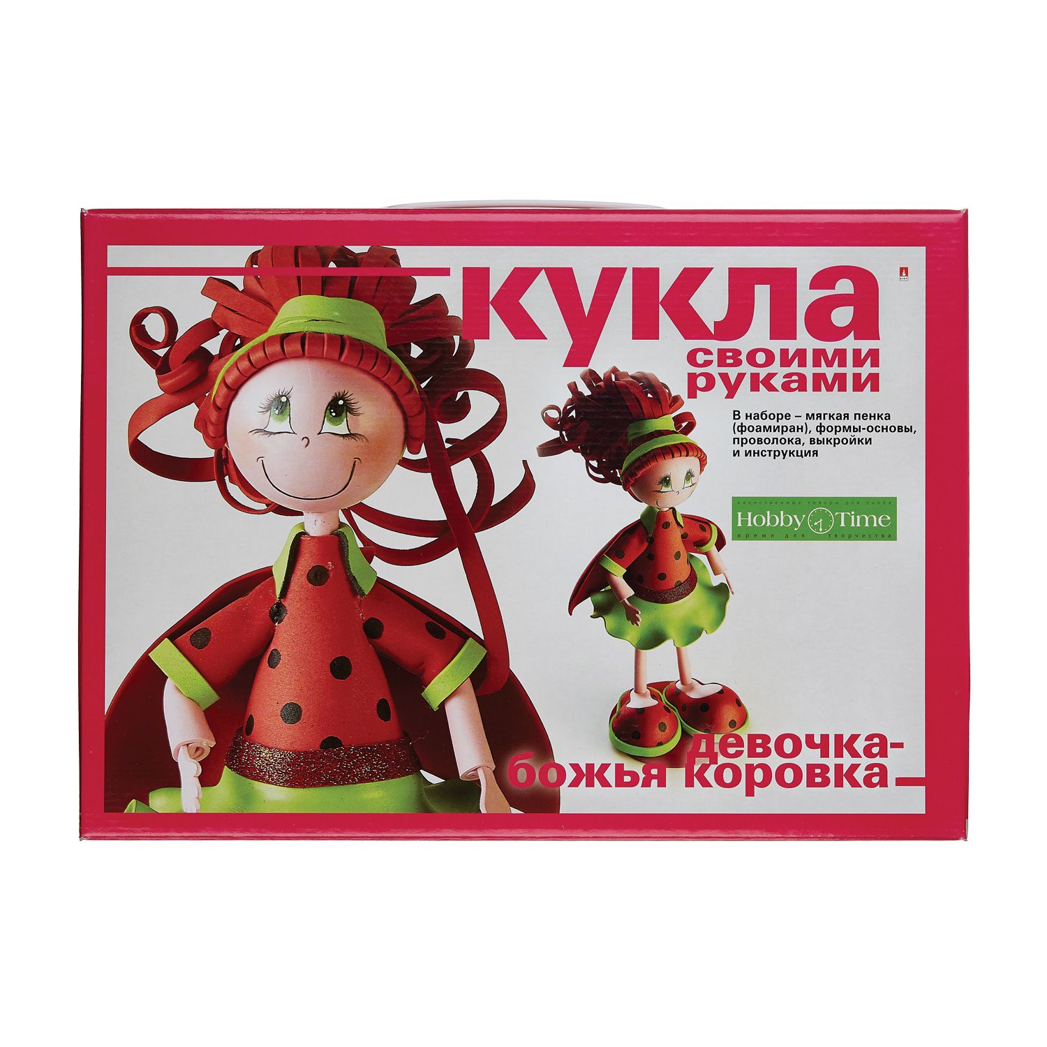 Набор для шитья Кукла своими руками Девочка-божья коровка (HOBBY TIME) арт/01