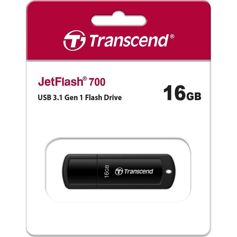 USB Флеш-накопитель Transcend JetFlash 700 16 ГБ USB 3.1 gen.1