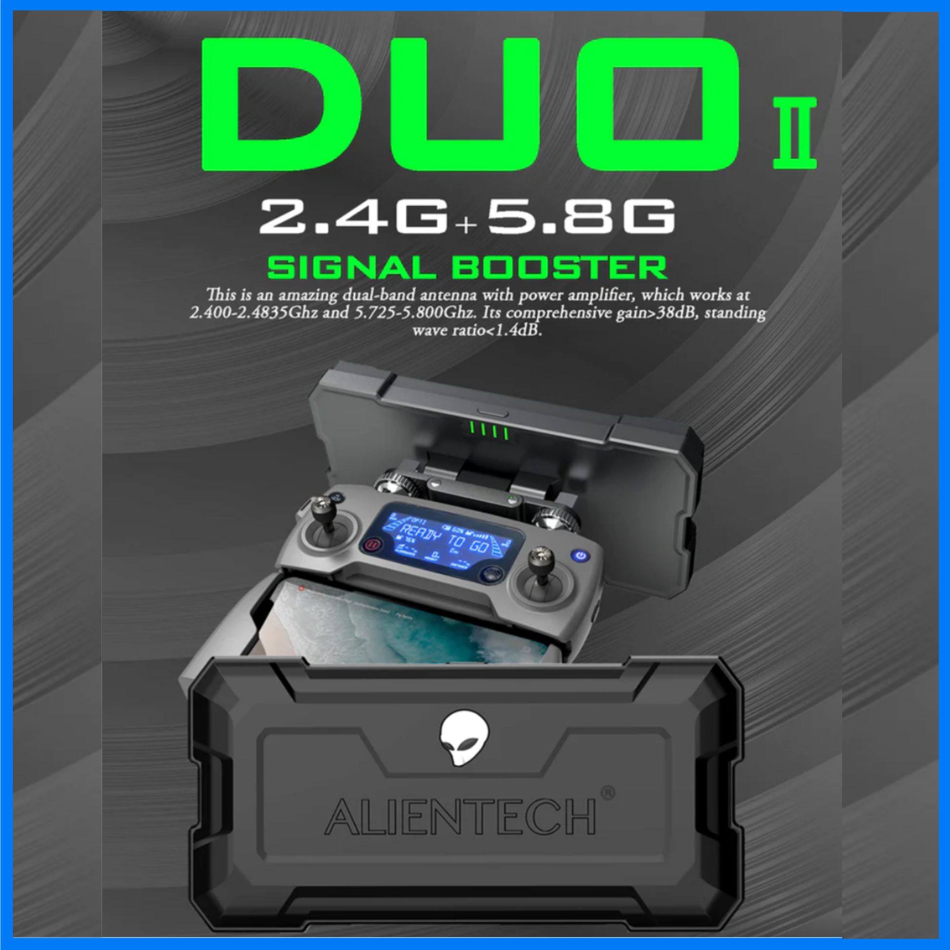 Направленная антенна Alientech DUO 2 для DJI /Autel / FPV дронов