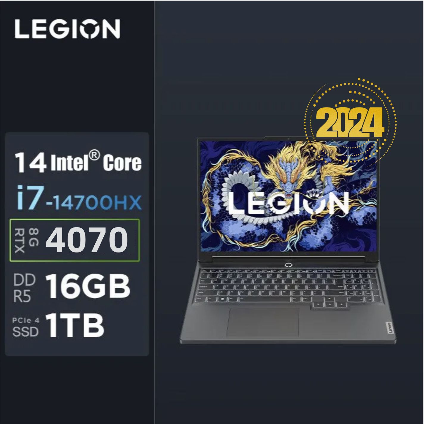 Игровой ноутбук Lenovo Legion Y7000P 2024, темно-серый купить по низкой  цене: отзывы, фото, характеристики в интернет-магазине Ozon (1453780826)