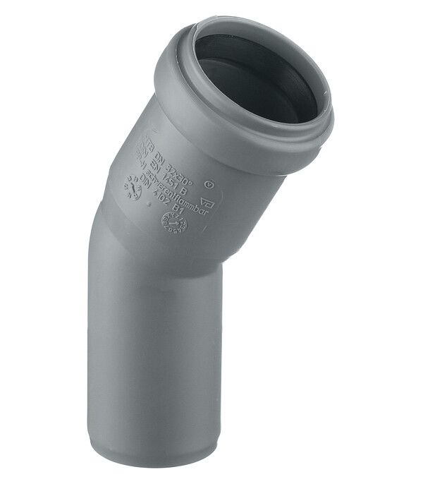 Отвод Ostendorf НТВ d32 мм 30 пластиковый для внутренней канализации (110110)