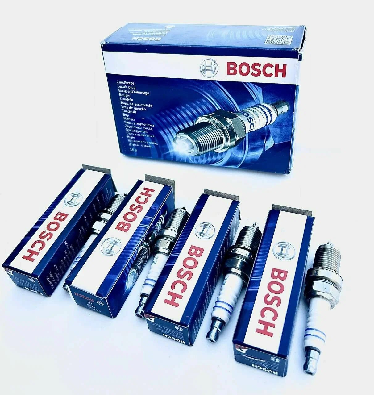 Комплектсвечейзажигания4шт.BOSCH0242235666дляRenault/GM/Audi/Opel/Chevrolet/Volkswagen/Лада/ГАЗLogan,Sandero,Megane,Laguna,Fluence,Symbol,Golf,Passat,Jetta,Polo,Lacetti,Cruze,Astra,Vectra,Corsa,Zafira,Meriva,Xray,Largus