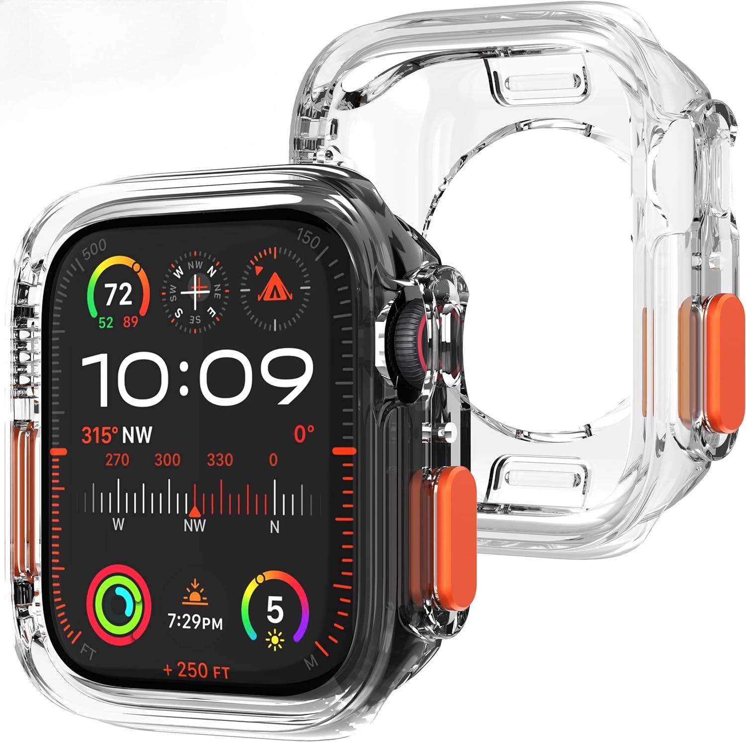 ЧехолдлячасовизТПУдляAppleWatchSeries987654SeriesSESE245мм44мм