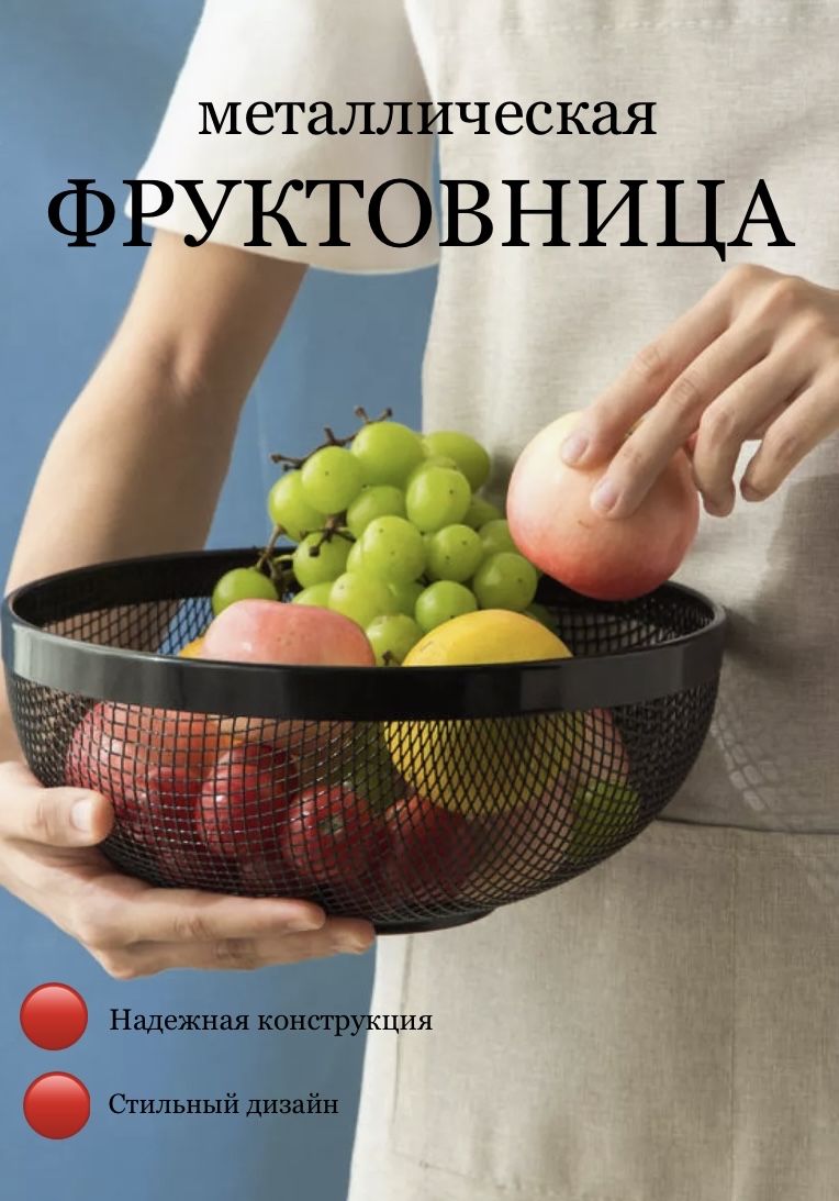 Фруктовница"Сетка",диаметр25см,1шт