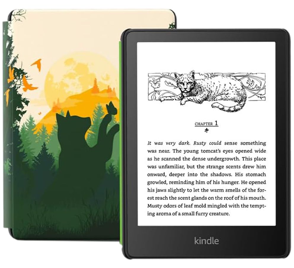 Amazon Kindle 6.8" Электронная книга Paperwhite 5 11th gen 16Gb (фирменная обложка в комплекте), черный, темно-зеленый