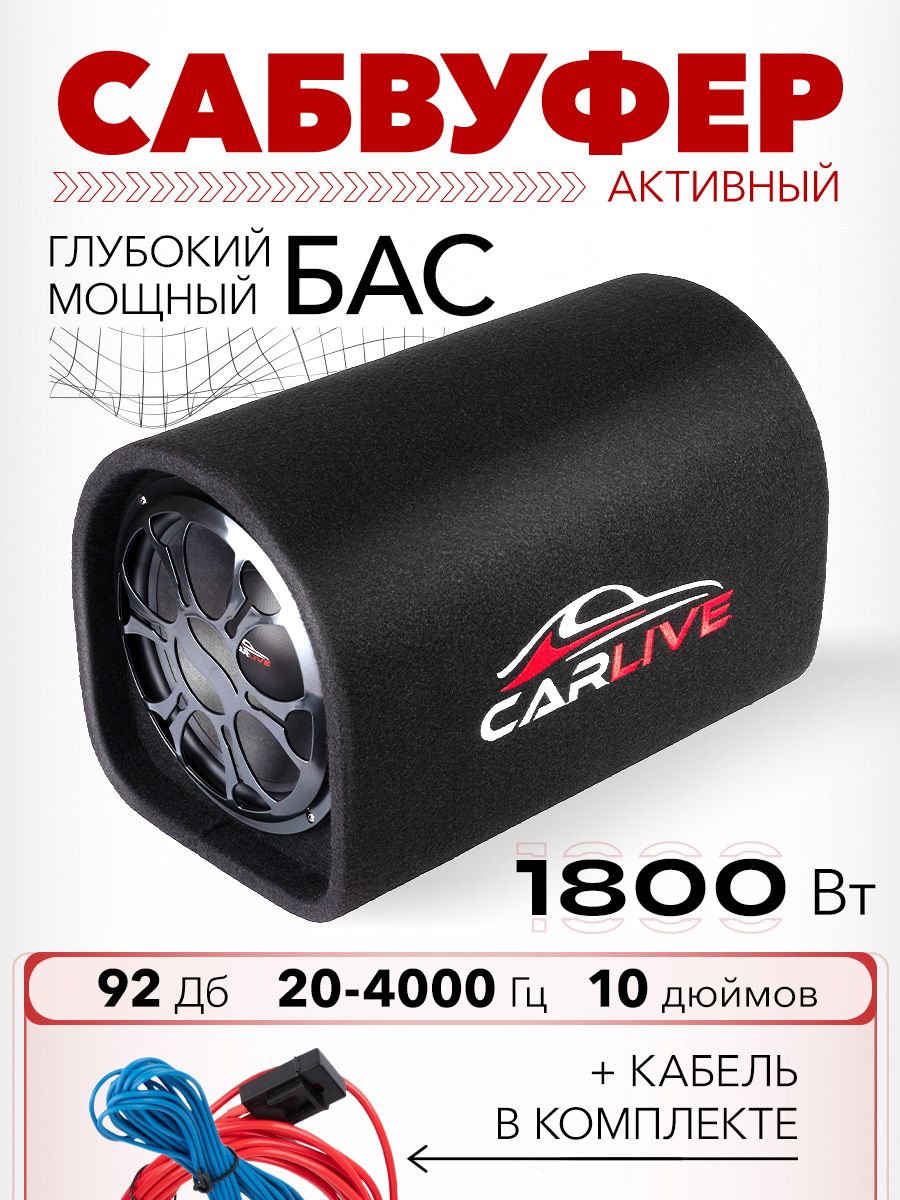 Автомобильный сабвуфер carlive SB-0110 - купить по выгодной цене в  интернет-магазине OZON (1574851380)