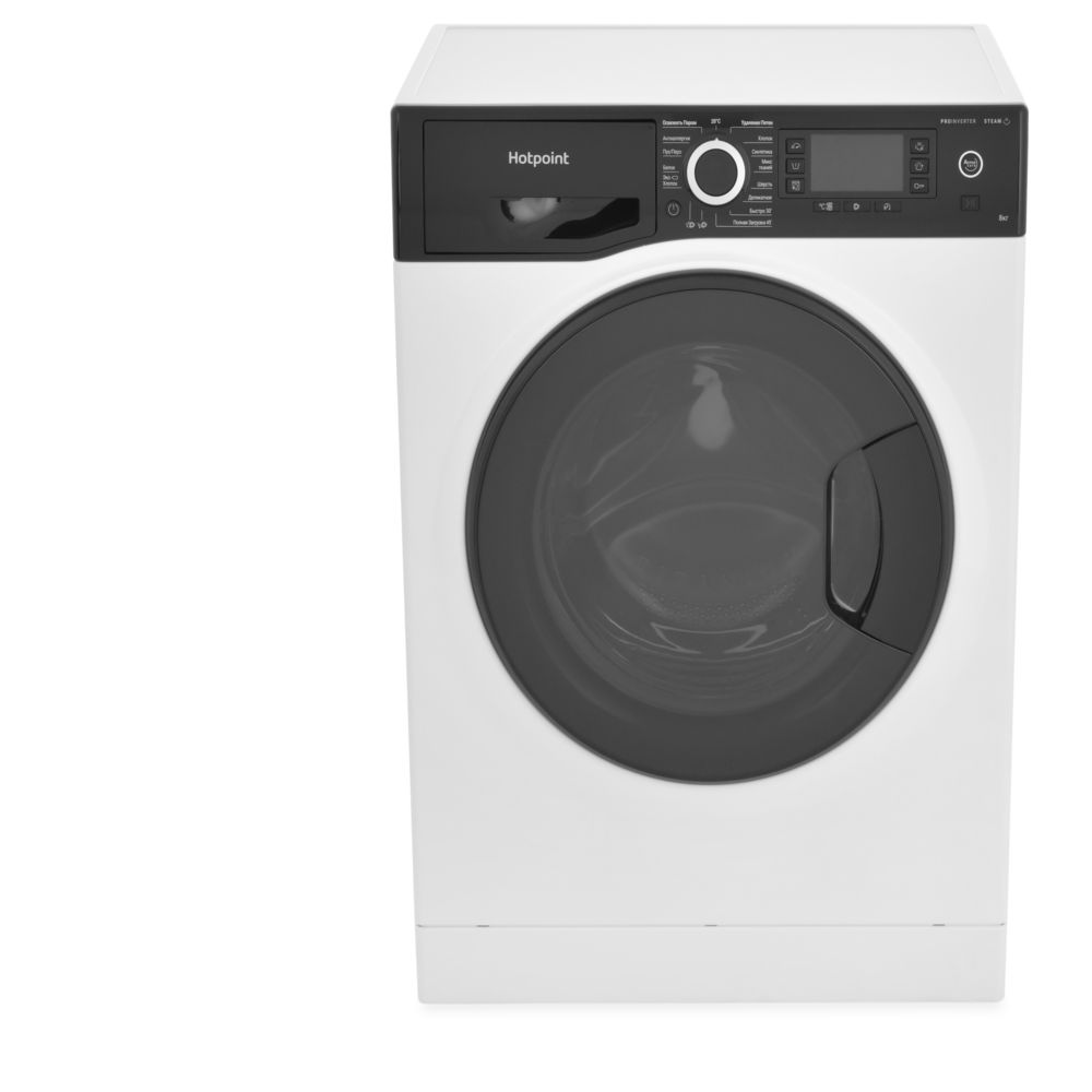 Узкая стиральная машина Hotpoint NSD 8249 ZD AVE RU, 8 кг, белый