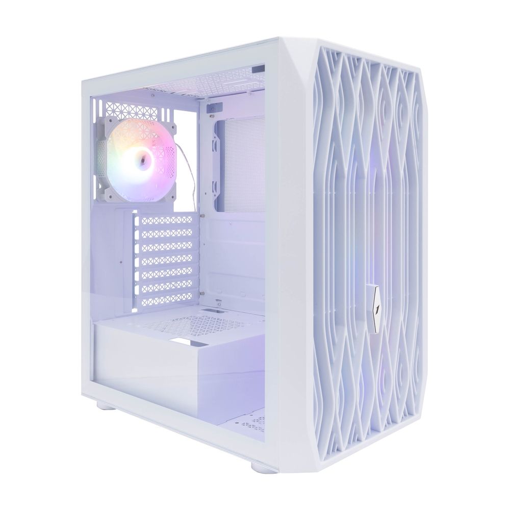 Корпус 1STPLAYER ARIYA AY7 White ATX 4x120mm LED fans / AY7-WH-4F1-W