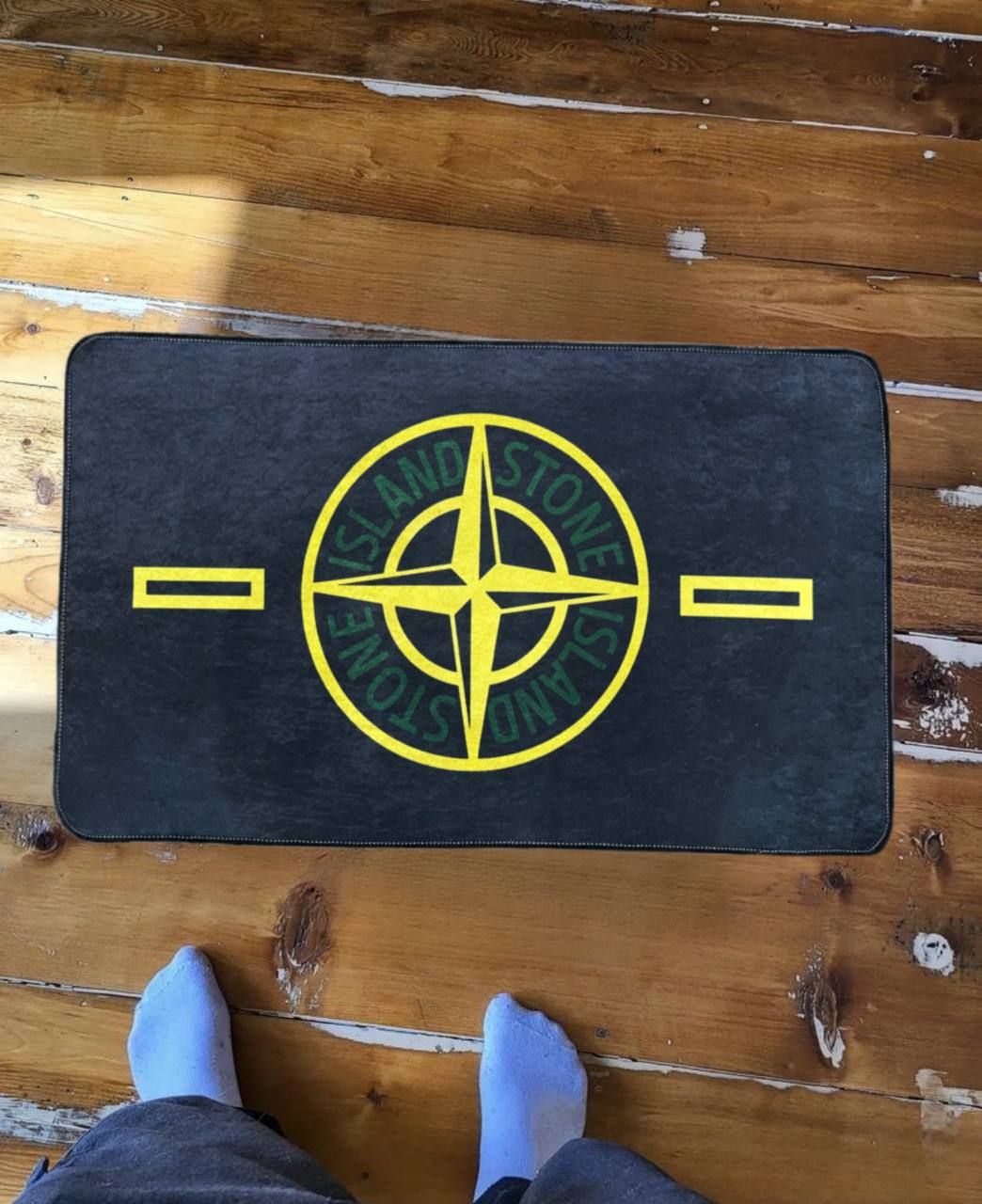 Chilai Home Ковер безворсовый Stone Island, 0.6 x 1 м