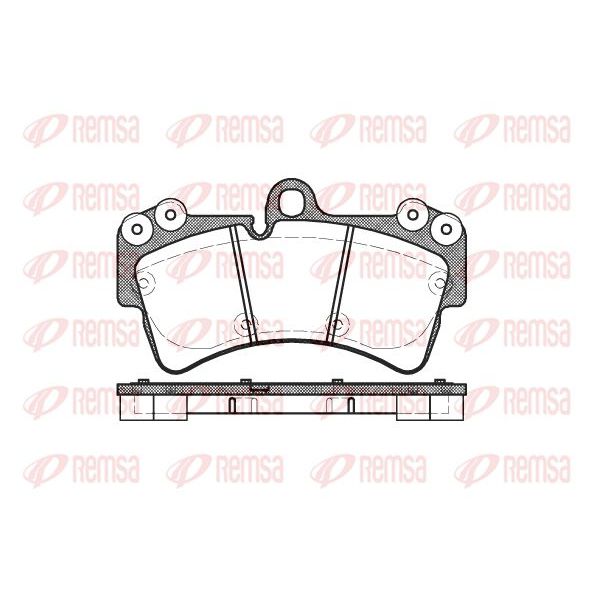 КолодкитормозныедисковыепередниедляАудиQ72005-2009,AudiQ7колодкитормозныедисковыепередниеREMSA0995.00,oem7L0698151R