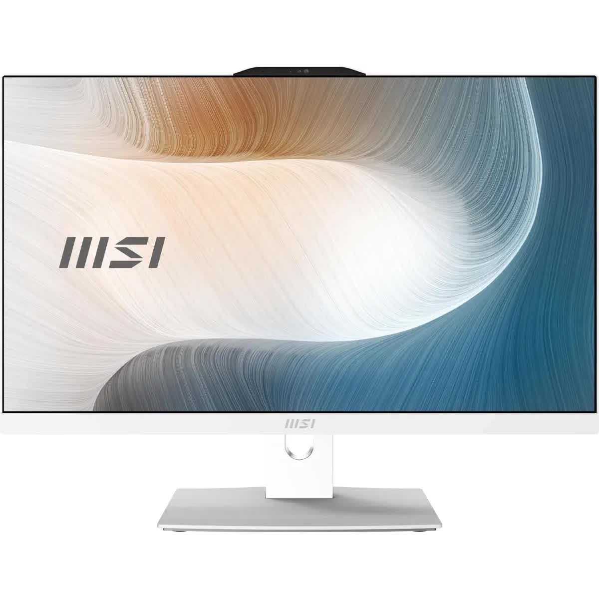 MSI 23.8" Моноблок Modern AM242P 1M-1024XRU (Intel Core 5 120U, RAM 8 ГБ, SSD 512 ГБ, Intel Graphics, Без ОС), 9S6-AE0722-1024, белый, Русская раскладка