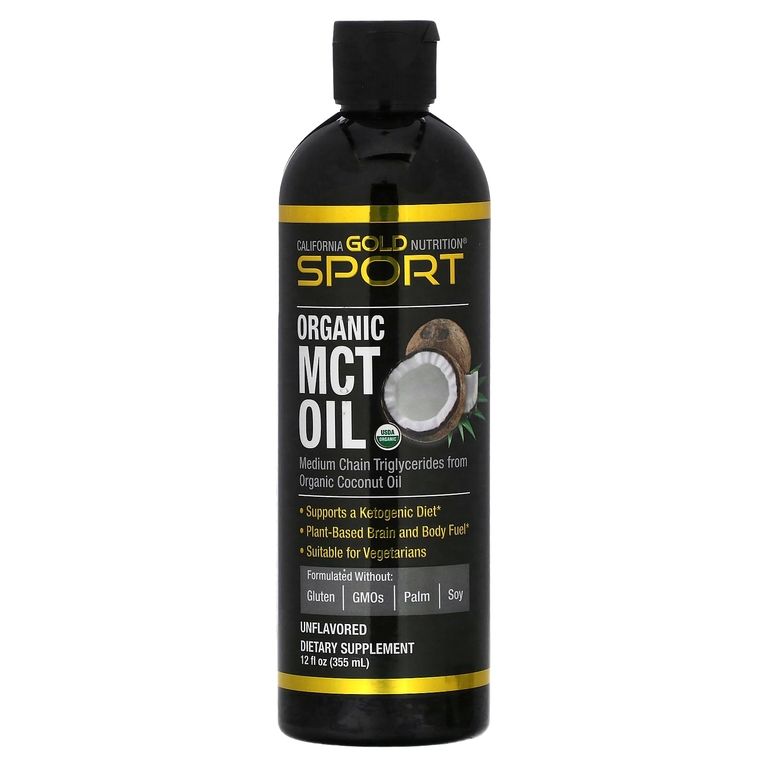 California Gold Nutrition, SPORT, органическое масло MCT, Organic MCT Oil, 355 мл