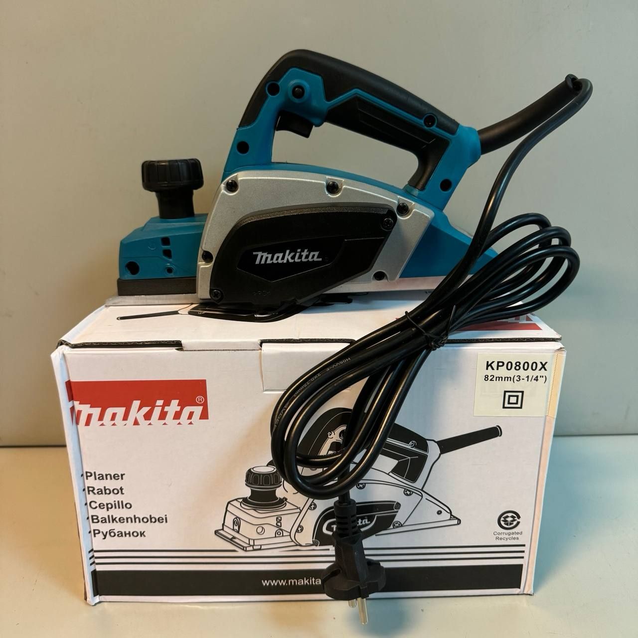 Рубанок электрический ручной Makita KP0800X по дереву, рубанок макита