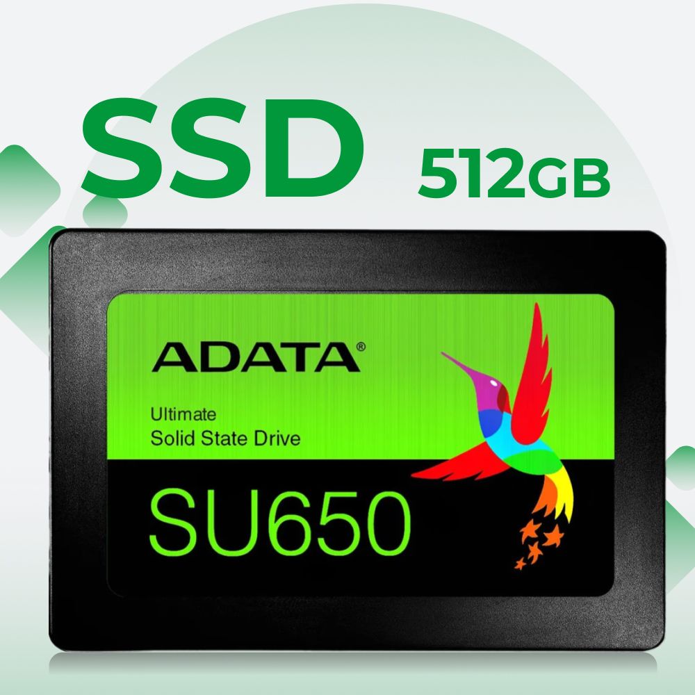 ADATA512ГБВнутреннийSSD-дискASU650SS-512GT-R(ASU650SS-512GT-R)