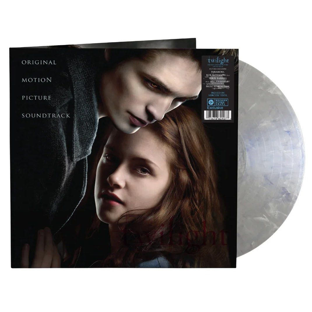 Сумерки OST (Mercury Limited Soundtrack) Цвет: Ртутный Мрамор, Виниловая Пластинка, Саундтрек Twilight, Фиты: Linkin Park, Paramore, Muse