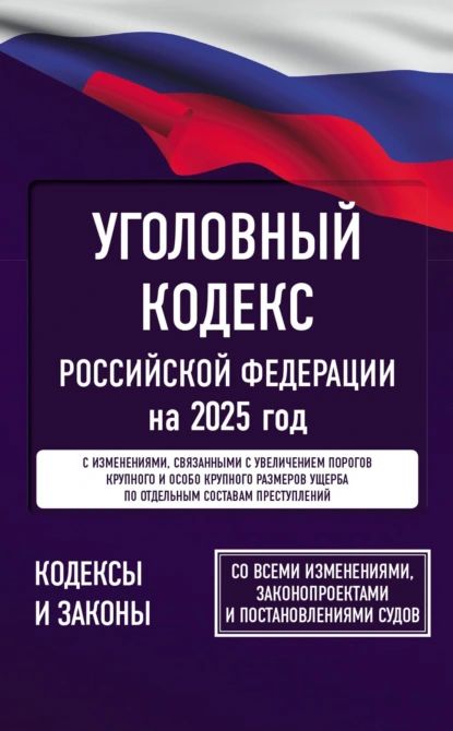 Уголовный кодекс Российской Федерации на 2025 год. Со всеми изменениями, законопроектами и постановлениями судов | Нормативные правовые акты | Электронная книга