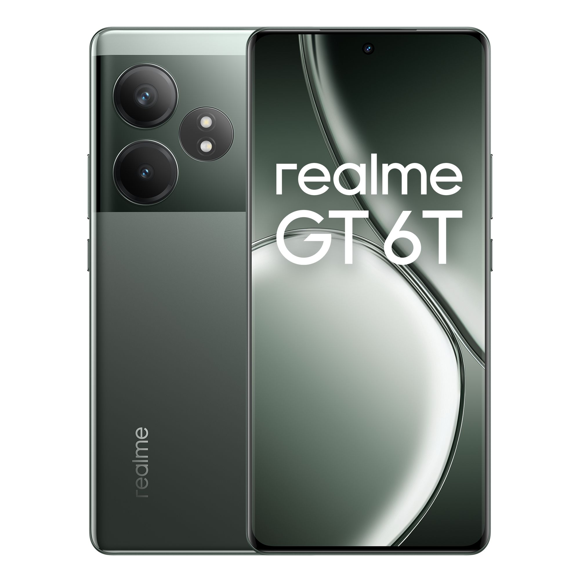 realmeСмартфонGT6TРостест(EAC)12/256ГБ,зеленый