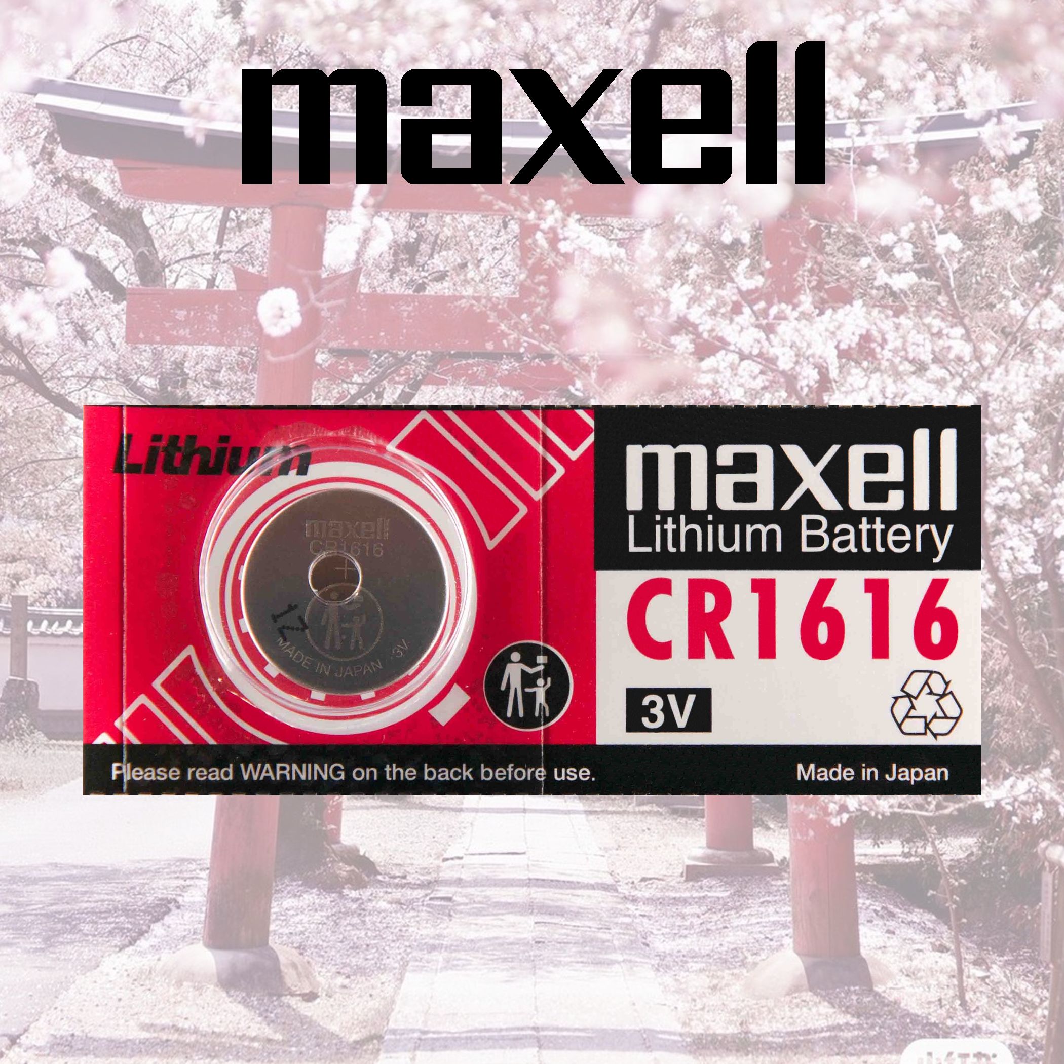 Maxell Батарейка CR1616, Литиевый тип, 3 В, 1 шт