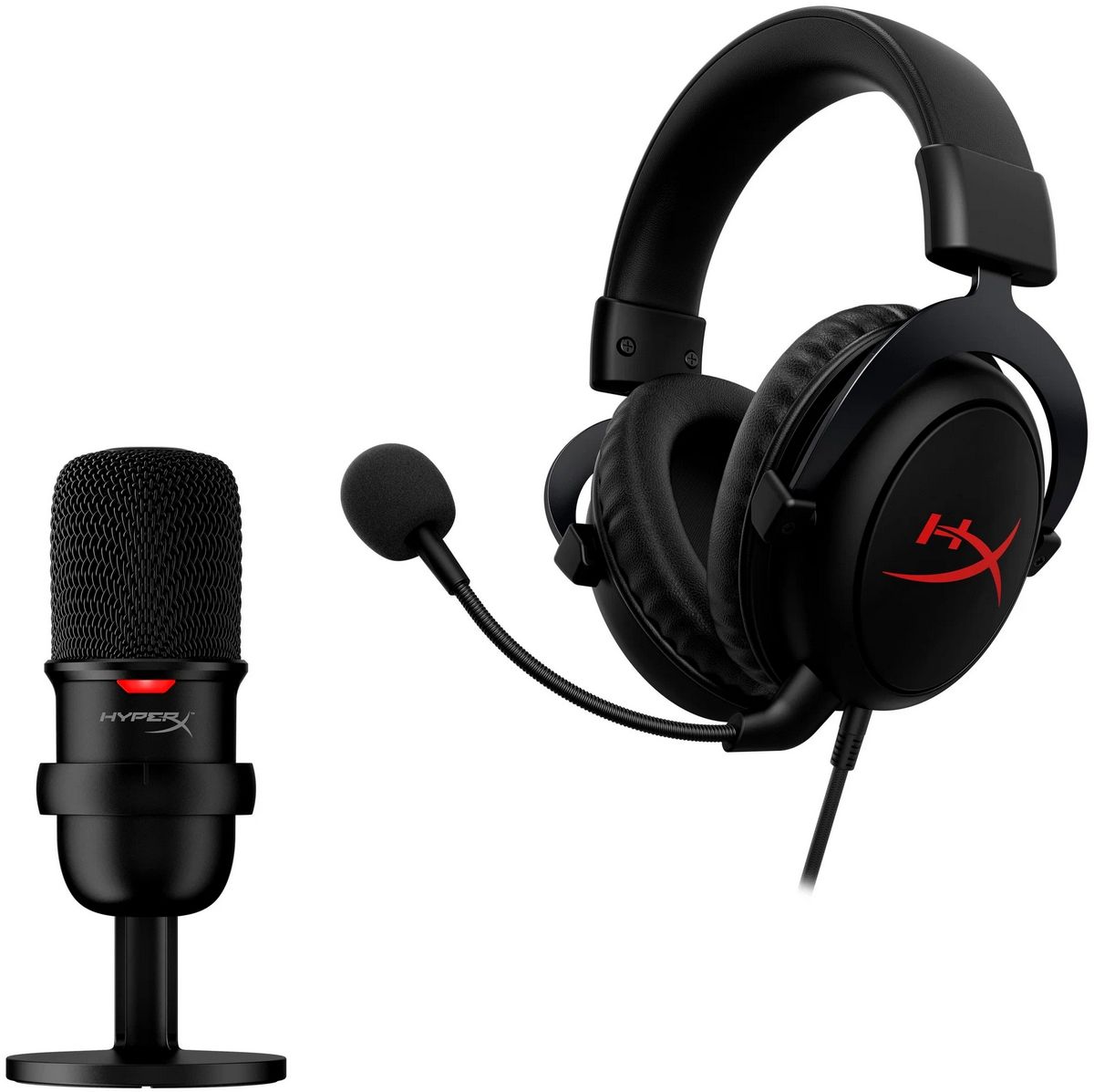 НаушникиHyperXStreamerStarterPackCloudCore+SoloCastчерный(HBNDL0001)