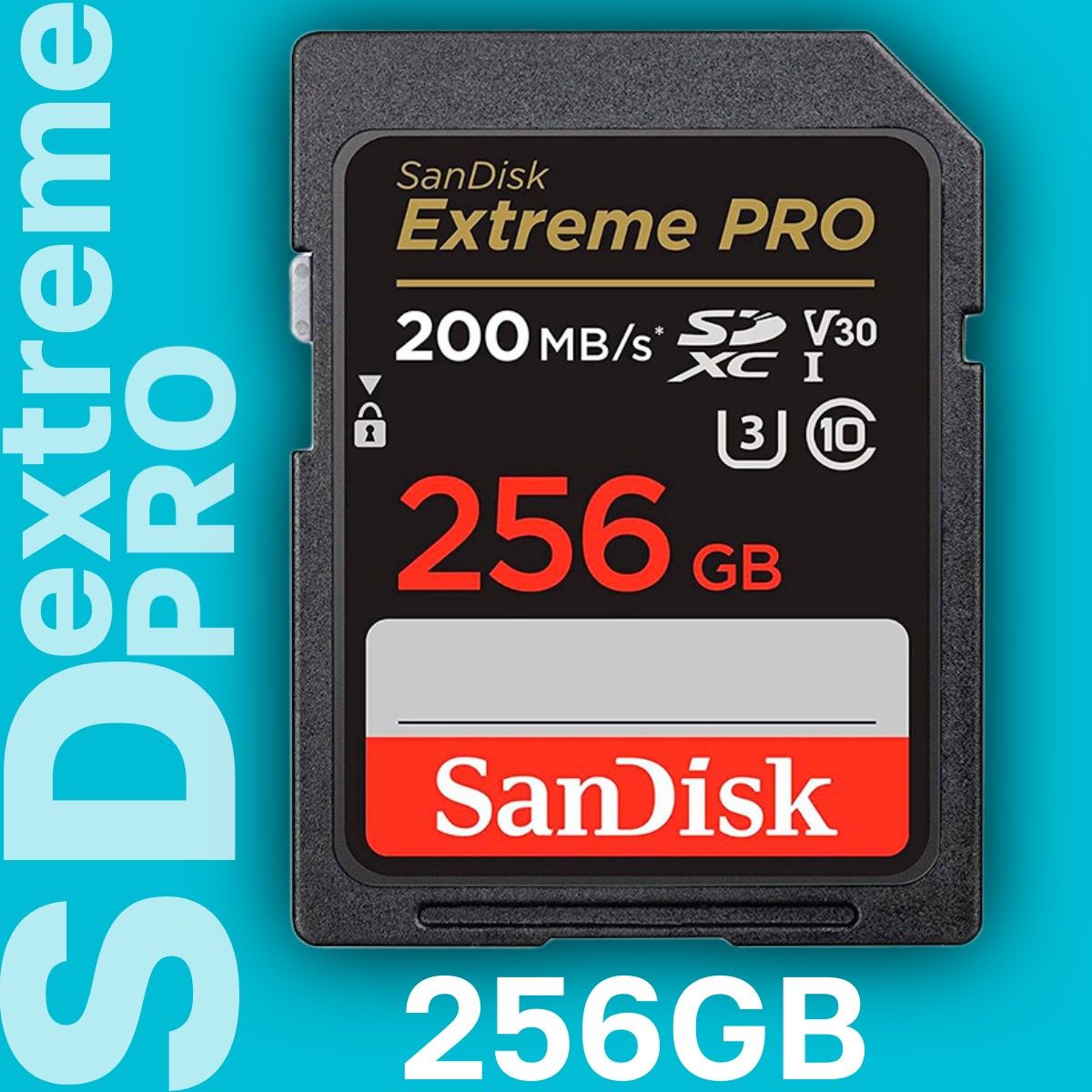 КартапамятиSanDiskExtremePRO256GB200MB/sClass10UHS-I(SDSDXXD-256G-GN4IN)