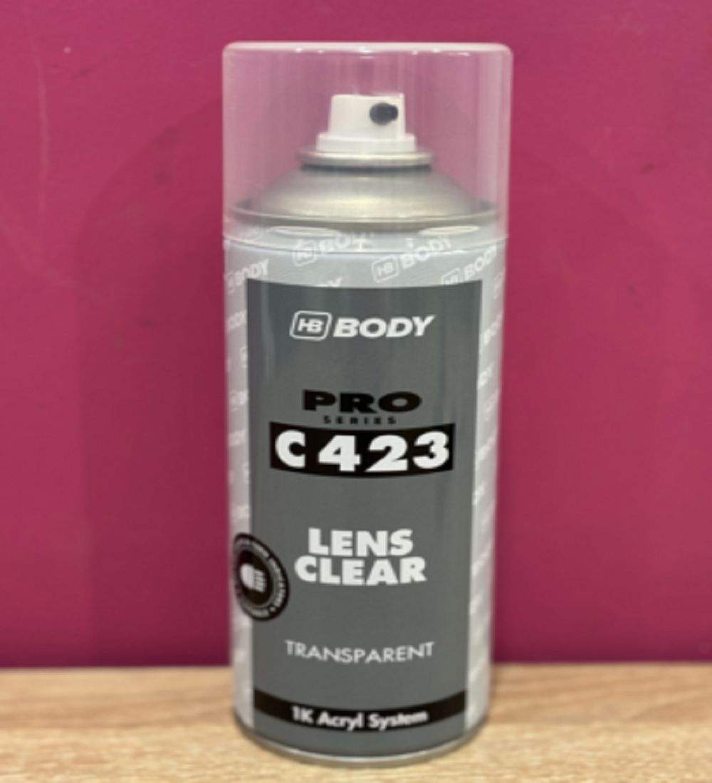 Лак для фар и оптики аэрозоль 400 мл. HB Body C423 Lens Clear