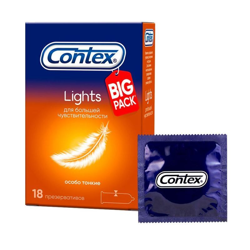 Презервативы Contex Lights, 18 шт.