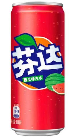 Fanta Watermelon напиток газированный 330 мл, ж/б, Китай