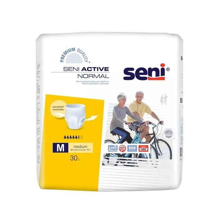 Подгузники трусы для взрослых Seni Active Normal Medium, М обхват 80-110 см, 30 шт.