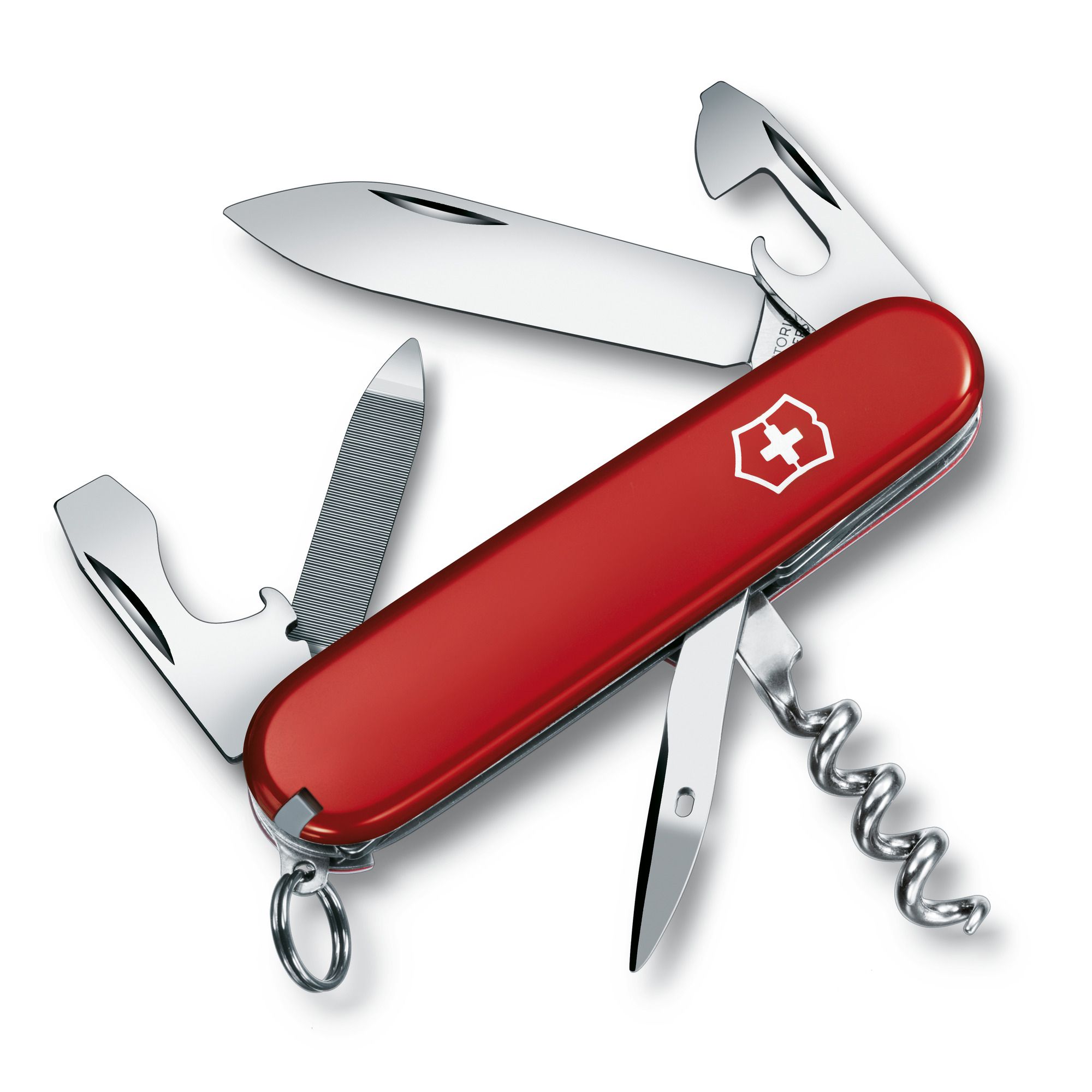 Нож перочинный Victorinox Sportsman (0.3803) 84 мм, 13 функций, красный , картонная коробка