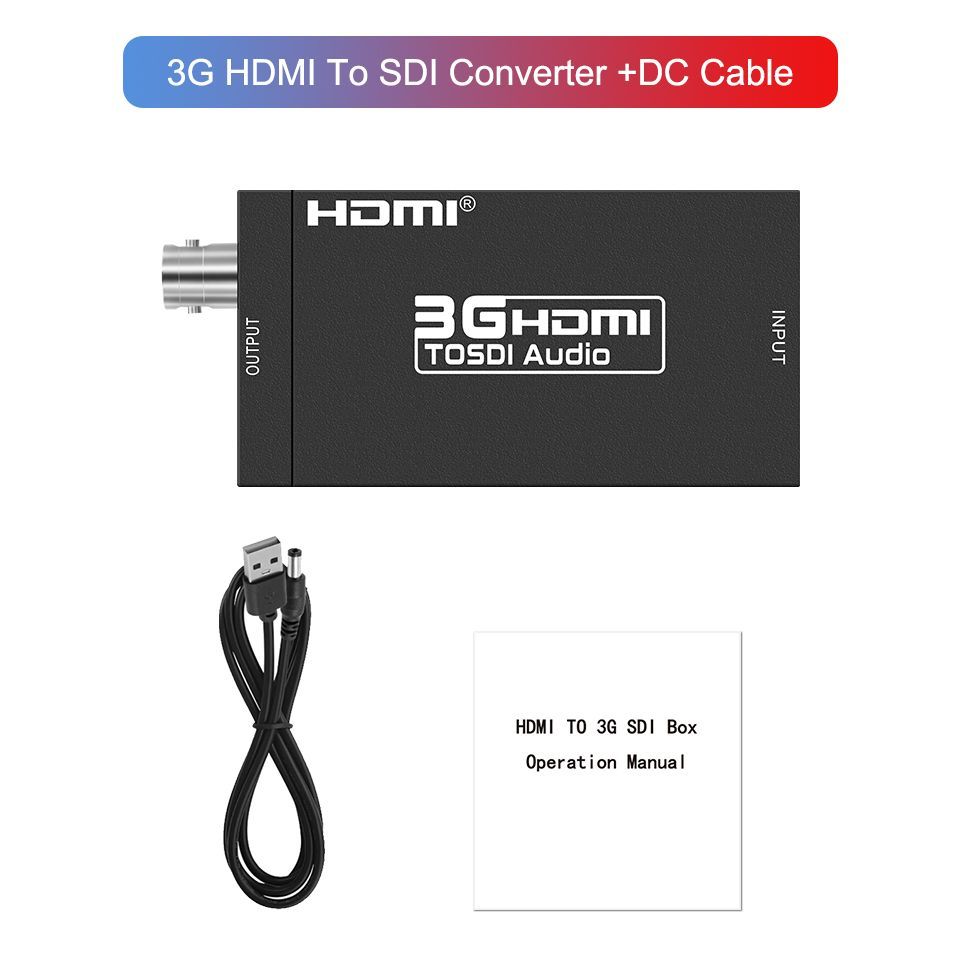 Адаптер конвертера HDMI в SDI Аудио Адаптер HD-SDI/3G-SDI BNC 1080P ЦАП-конвертер для монитора HDTV