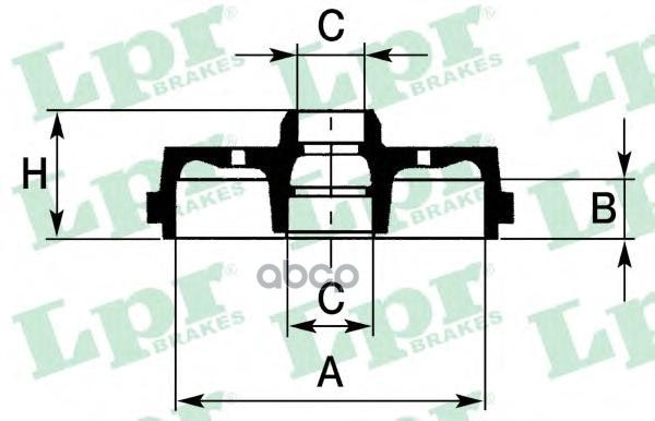 Барабан Тормозной Задн. 200X49.5 4 Отв. Lpr/AP арт. 7D0244