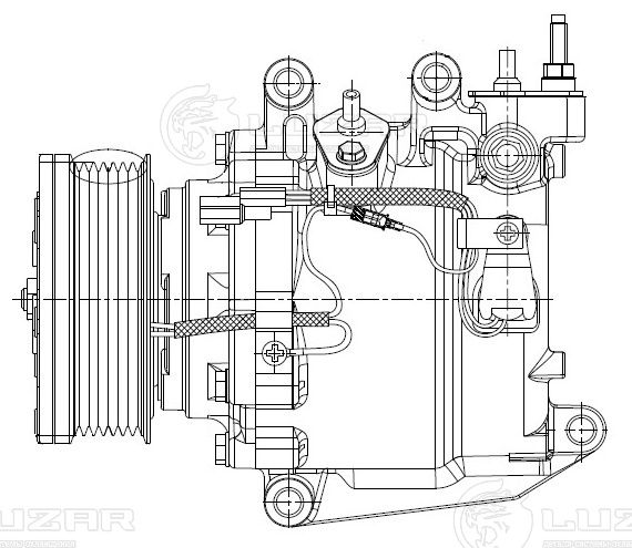 Компрессор кондиционера Honda CR-V 06> 2.0i