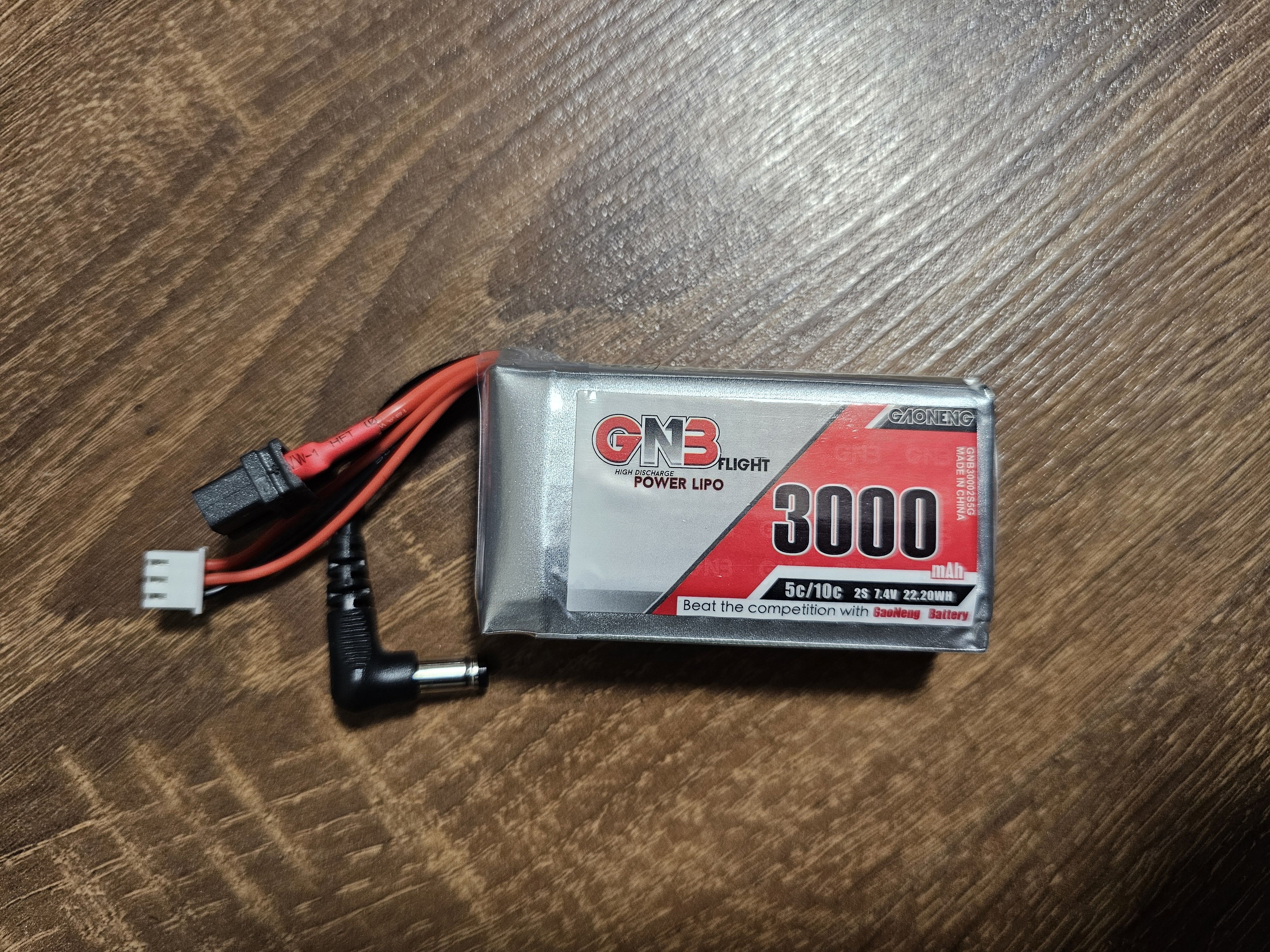 Батарея Lipo 2S 3000mAh xt60 gaoneng