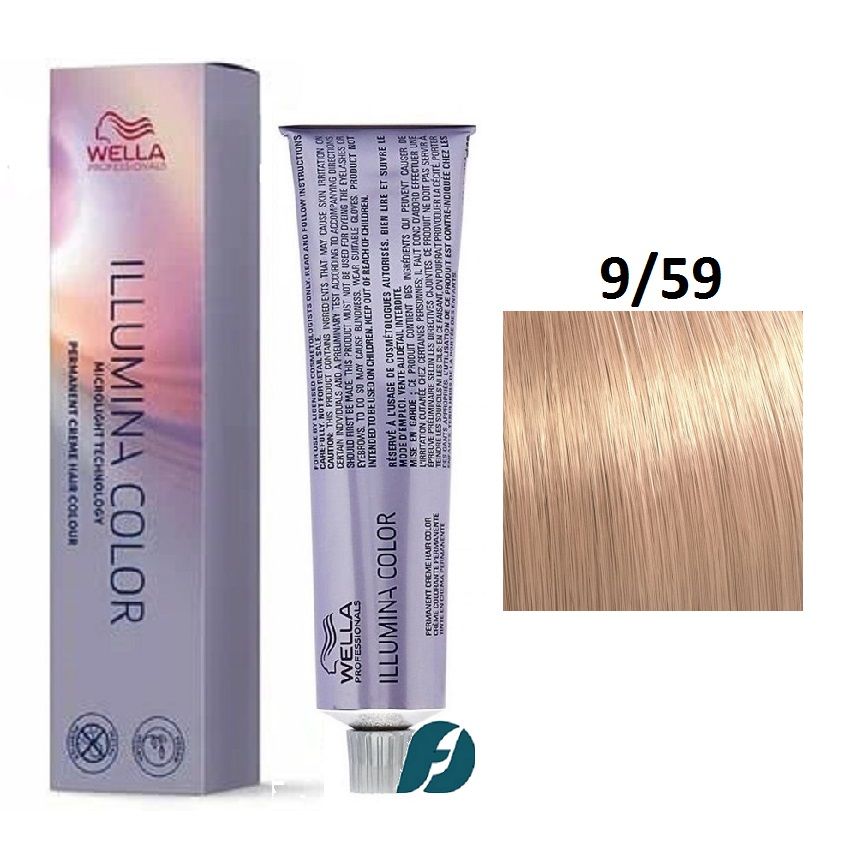 Wella Professionals Illumina Color Me+ 9/59 Крем-краска для волос - Очень светлый блонд махагоновый сандре, 60мл