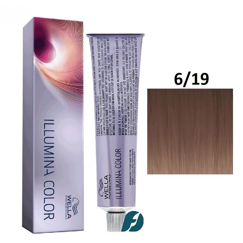 Wella Professionals Illumina Color 6/19 Крем-краска для волос - Темный блонд пепельный сандре, 60мл