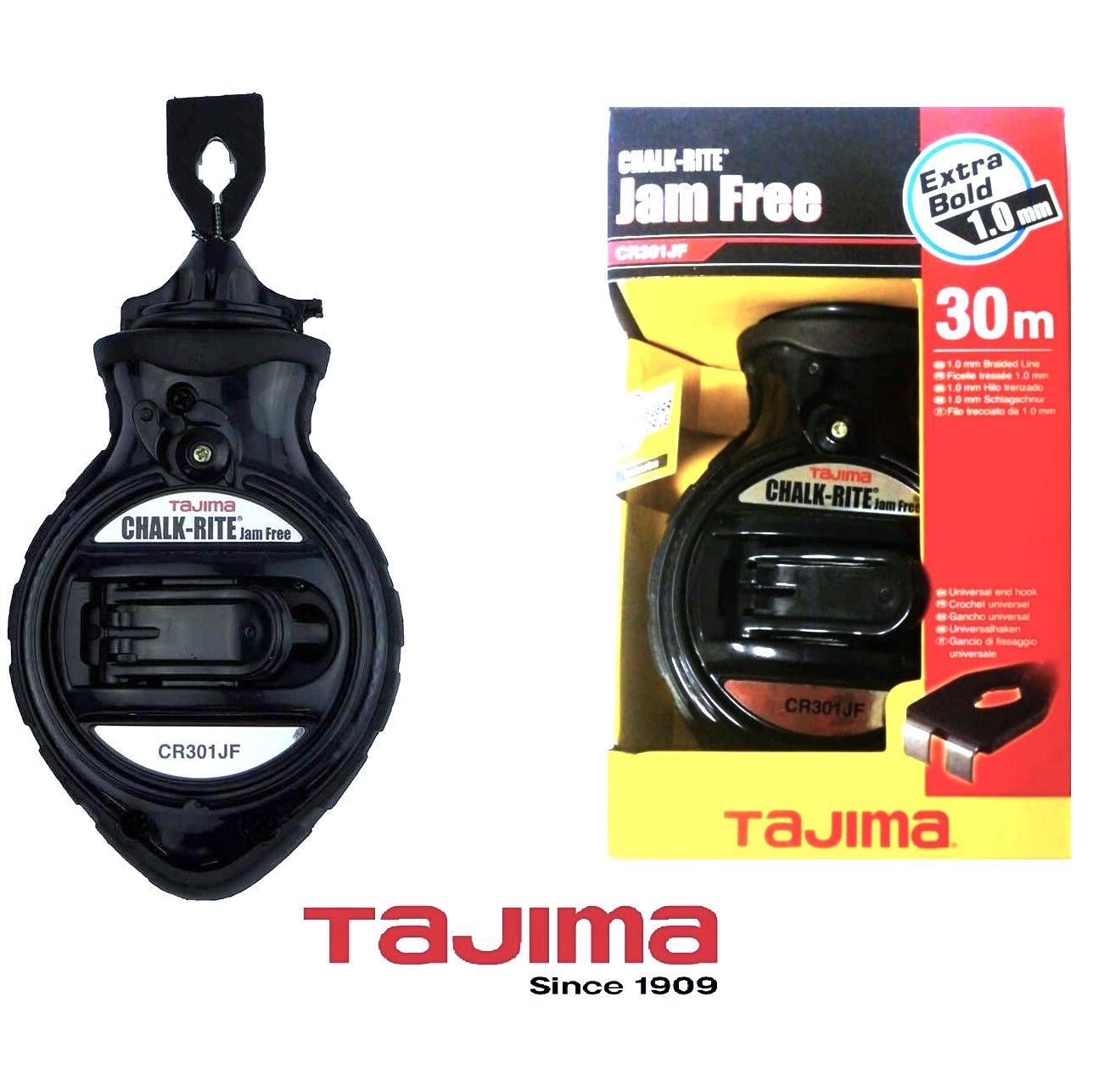 Разметочный шнур TAJIMA Jam Free CR301JF длина 30м