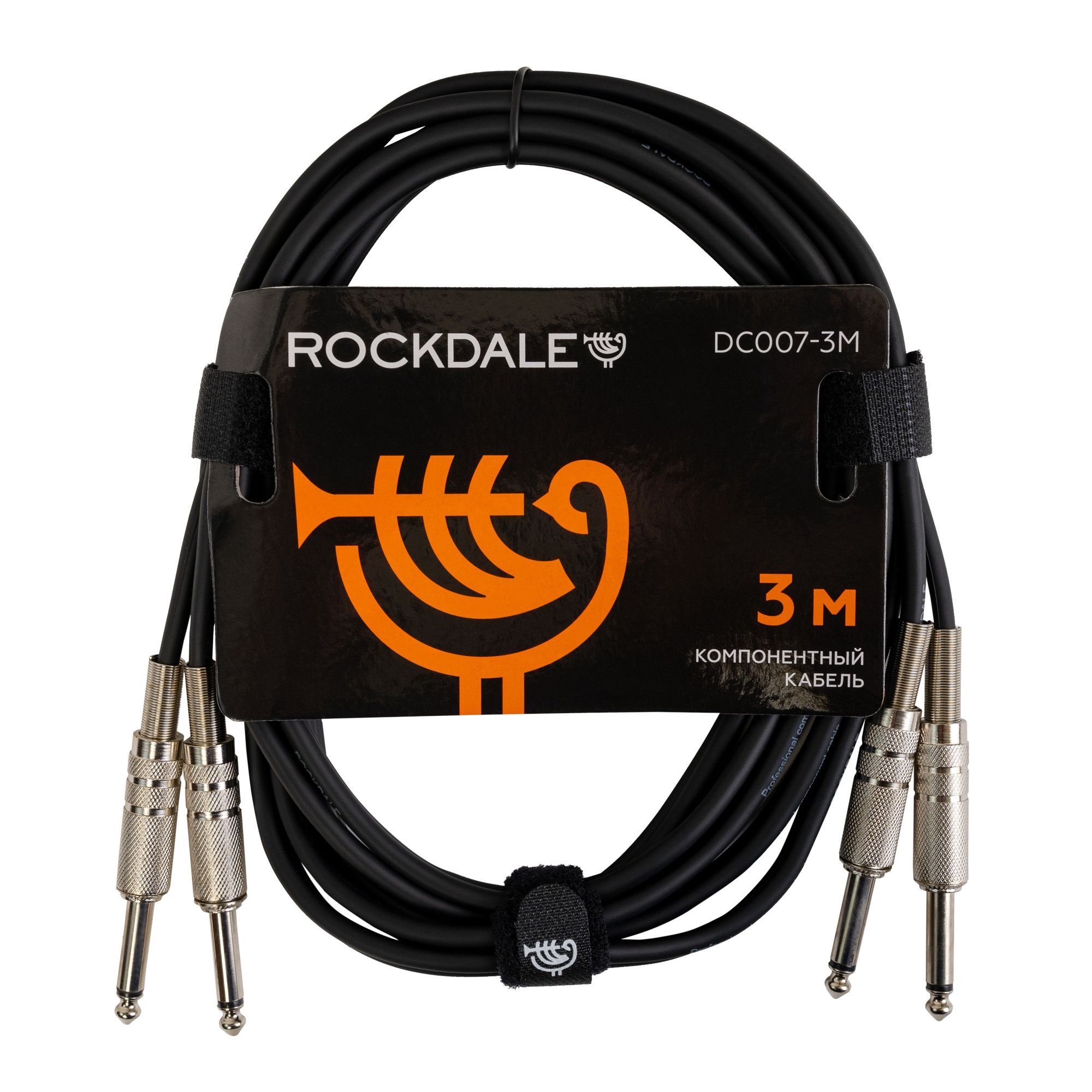 Кабель 2 mono jack x 2 mono jack ROCKDALE DC007-3M (3 метра)