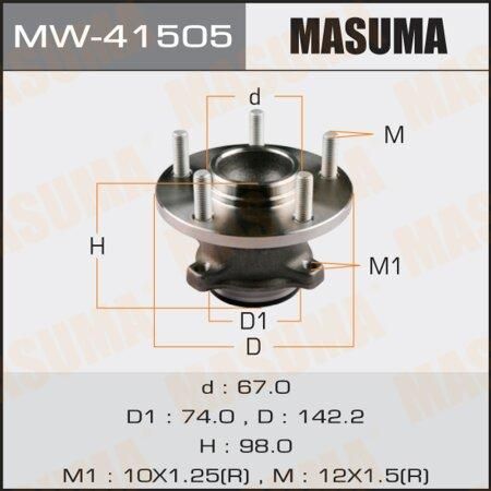 Ступица Mazda 3 (BK, BL) 03-15, 5 (CR, CV) 05- задняя Masuma MASUMA MW-41505