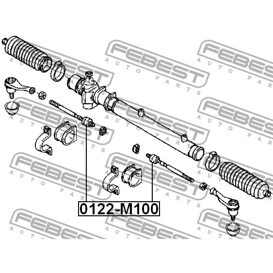 Тяга рулевая 0122-M100 FEBEST 0122-M100