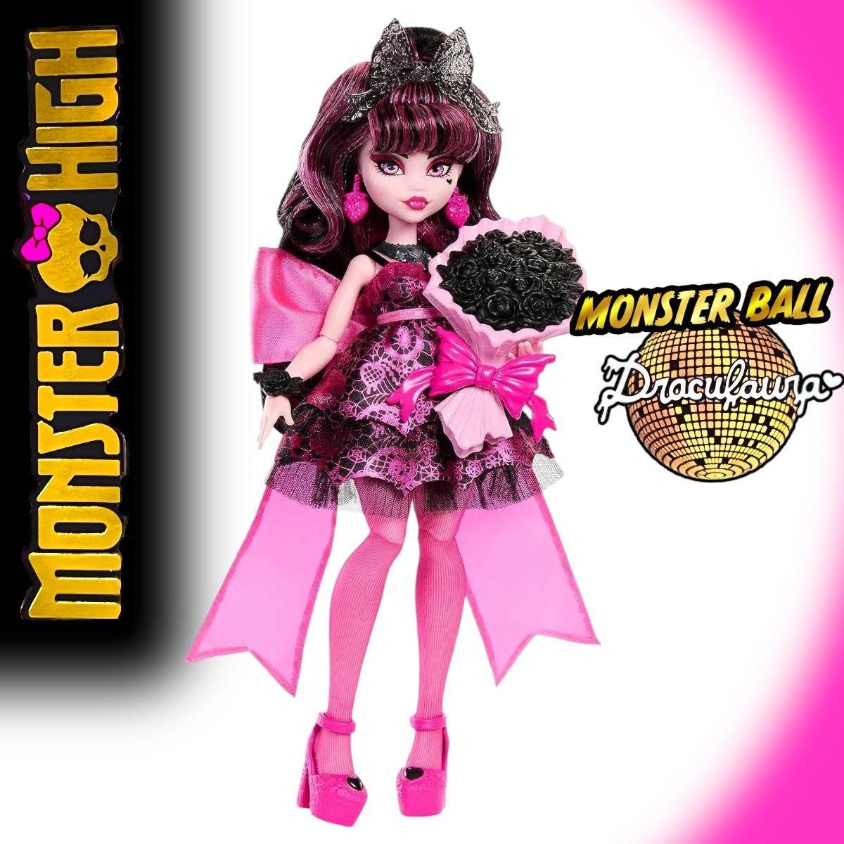 Кукла Monster High Draculaura Монстр Хай Бал Монстров Дракулаура HNF68