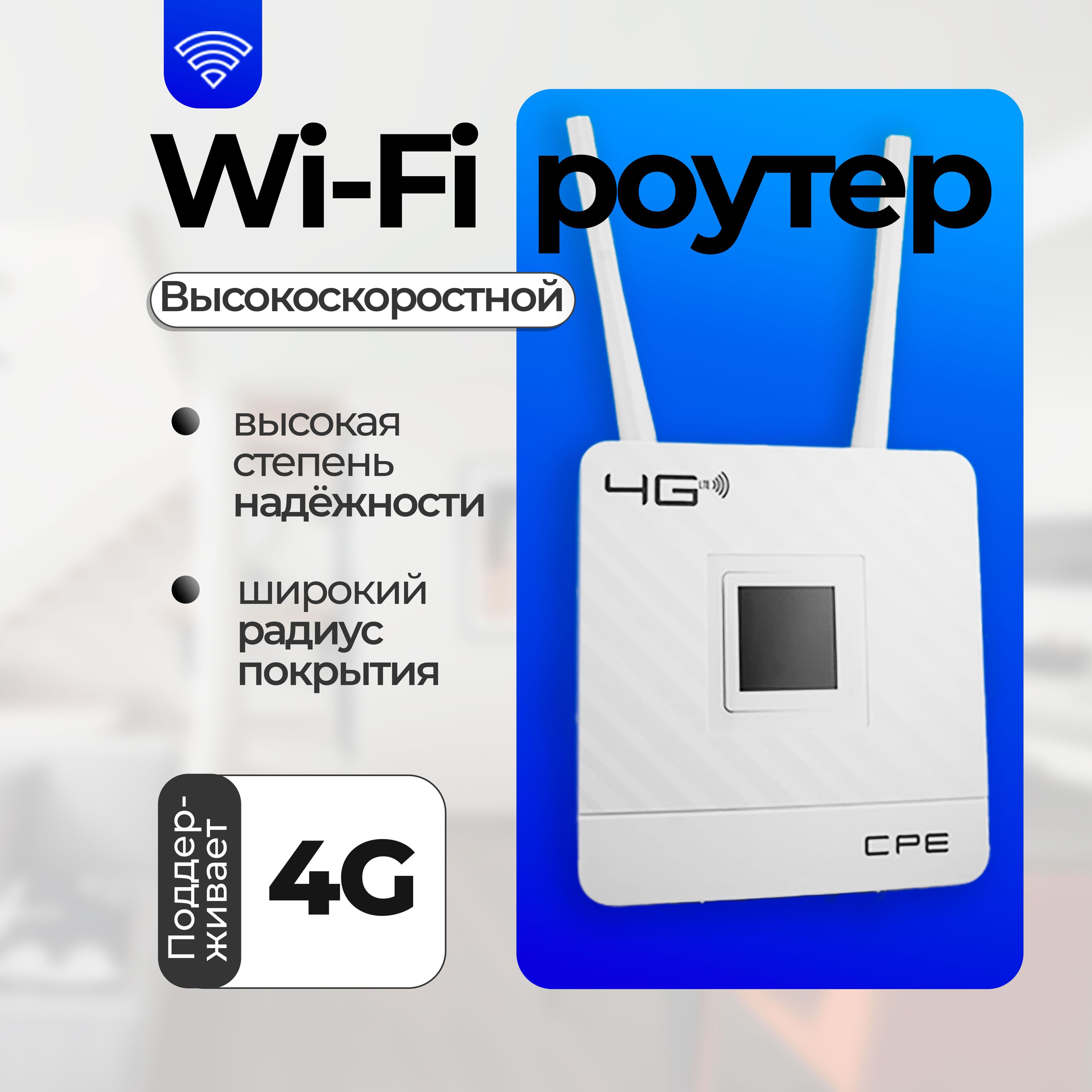 Роутер Wi-Fi со слотом для сим карты 4G