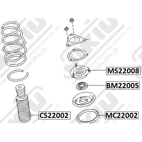 Подшипник опоры амортизатора Jikiu BM22005