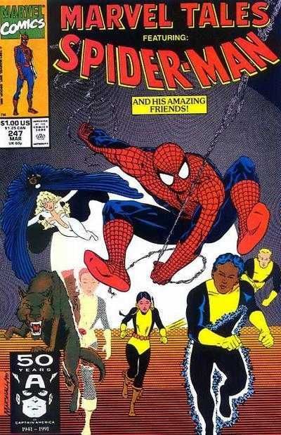 Marvel Tales Featuring Spider-Man #247, 1991. Оригинальный комикс на английском языке.